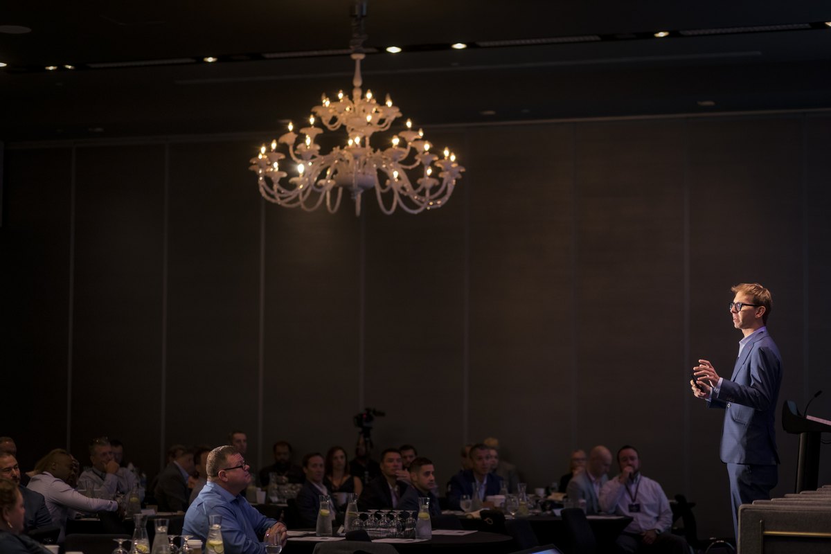 Michael Kutcher, Leafhouse Financial, chandelier ballroom