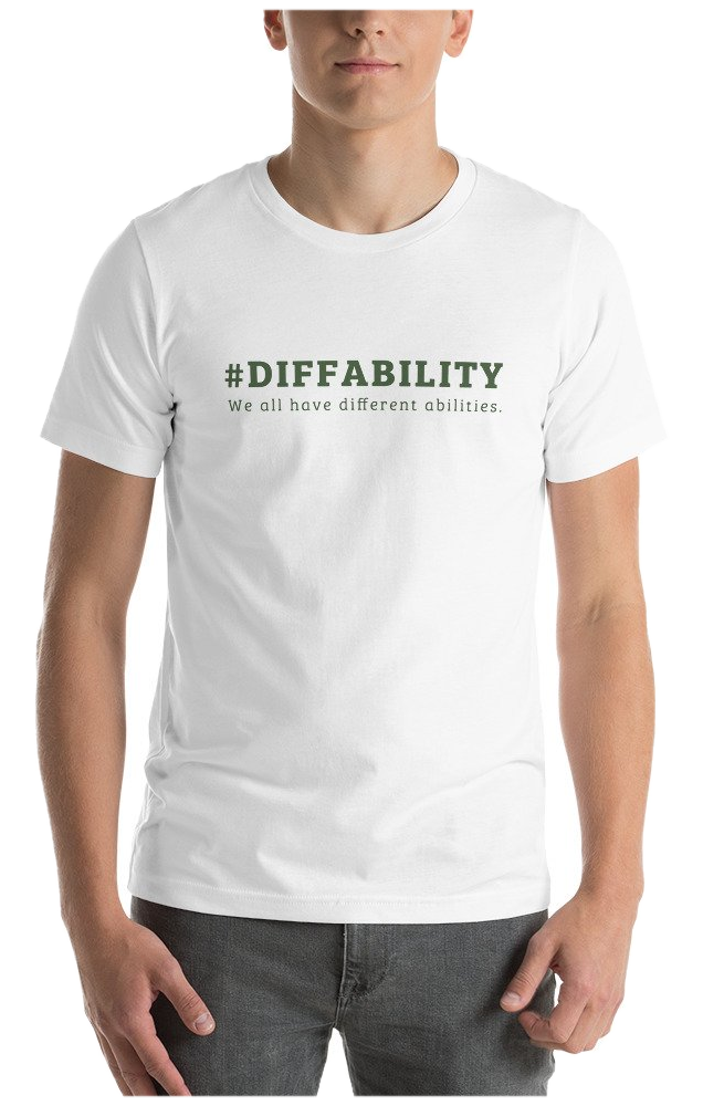 #Diffability adult unisex tee